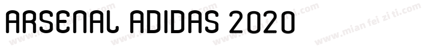 Arsenal Adidas 2020字体转换